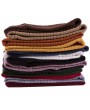 Men Women Ribbed Knit Ring Scarves Furry Faux Fur Solid Color Winter Tube Snood Scarf Neck Warmer Neckerchief