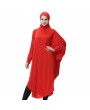 Muslim Women Long Hijab Islamic Ramadan Arab Solid Color Lady Scarf Headscarf Middle East Robe with Hood Hijabs Dress
