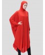 Muslim Women Long Hijab Islamic Ramadan Arab Solid Color Lady Scarf Headscarf Middle East Robe with Hood Hijabs Dress