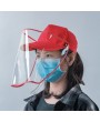 Unisex Baseball Cap Anti-Dust Anti-Wind Adjustable Removable Transparent Shield Outdoor Cap