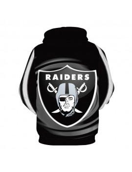 Oakland Raiders Oakland Raiders Football Team 3D Digital Print Sweater Hoodie  M
