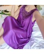 Women Lace Sleeping Dress Silhouette Sleeveless Sleepwear Skirt Girl Summer Loose Housewear
