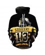 Rugby 3d digital print hooded sweater explosion section AliExpress, Amazon, wish L