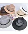 Women Spring Summer Sum Cap Hollow Out Wide-Brim Fedora Hats Bowler Floppy Straw Caps Beach Sunhats