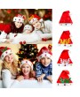 Adult Kids Christmas Hat Santa Claus Hat Antler Snowflake Family Party Cap Holiday Decoration Ornaments